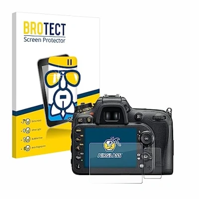 Abbildung von BROTECT Schutzglas für Nikon D7200 Schutzfolie Panzer Folie Glas [Extrem Kratzfest 9H, Anti Fingerprint, Ultra Transparent]