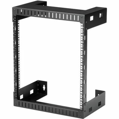 Abbildung von StarTech.com 2 Pfosten 12HE Heavy Duty Wandmontage Netzwerk Rack, 19&quot; Open Frame Server 12&quot; Tief, Daten Rack für IT / AV Patch Panel Computer Geräte (RK12WALLO)