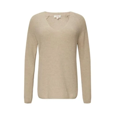 Abbildung von s.Oliver MET Vhals VAN EEN MIX Strickpullover, Damen, Größe: 38, Beige