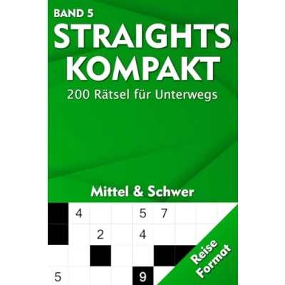 Abbildung von Straights Rätselheft für Erwachsene &amp; Kinder: 200 Kompakte Str8ts Rätsel Fortgeschrittene Mittel Schwer