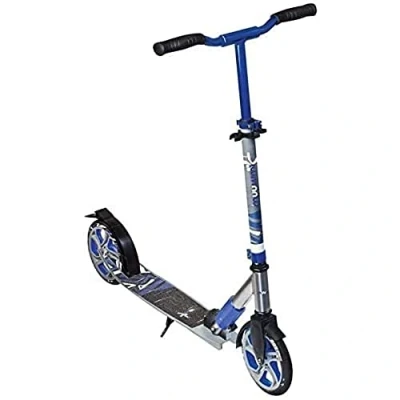 Abbildung von muuwmi Aluminium Scooter Deluxe 205 mm grau blau