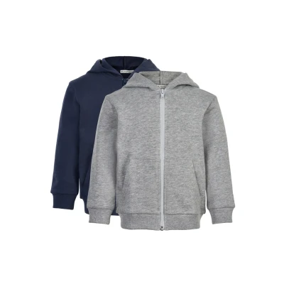 Abbildung von Minymo 2PACK Sweatjacke für Kinder, Größe: 104, Greymelange