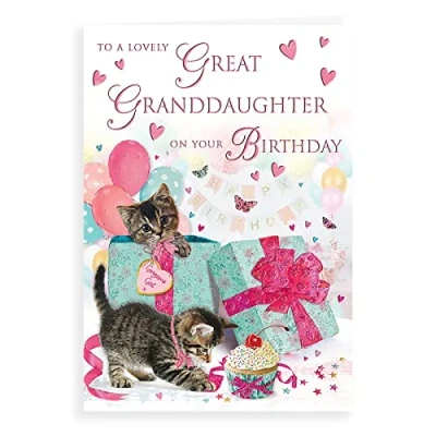 Abbildung von Regal Publishing Traditionelle Geburtstagskarte Great Granddaughter, 22,9 x 15,2 cm