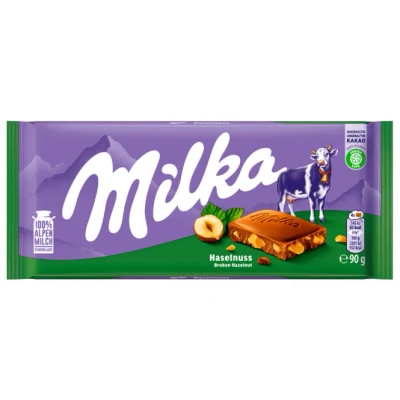 Abbildung von Milka Tafelschokolade Haselnuss, 90g, 0.09 von FROG.coffee