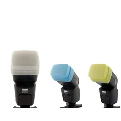Abbildung von 3 Farben Bouncer/Diffusor für Metz 44 AF1 und 52 AF 1
