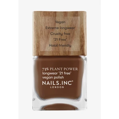 Abbildung von Nails Inc ZEN OUT OF Plant Power veganer Nagellack 73% Based, 100% Vegan &amp; Tierversuchsfrei Perfekte Maniküre, sanftes Nude Braun Für umweltbewusste Nail Art
