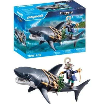 Abbildung von Playmobil® Gefahr durch Riesenhai (71793), Playmobil Pirates Konstruktions Spielset, (21 St)