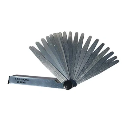 Abbildung von Vorel 15200 Fühlerlehre 99.8 mm lang und Messbereich 0,05 1,00mm, 20 teilig