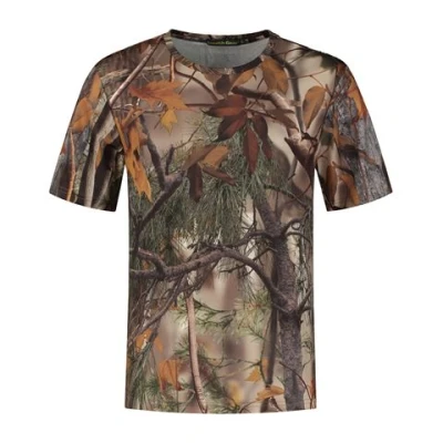 Abbildung von Stealth Gear T Shirt Kurzarm Camo Forest Print Größe L