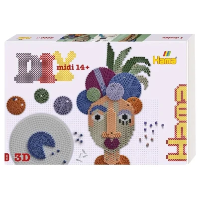 Abbildung von Hama Midi Perlen Art Mask 6000 Teile