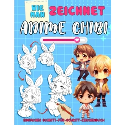 Abbildung von Wie Man Zeichnet Anime Chibi: Lernen Sie, entzückende Chibi Charaktere zu erstellen, großartig für Fans von süßem Manga und kreativem Zeichnen.