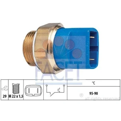 Abbildung von FACET 7.5032 Temperaturschalter, Kühlerlüfter M22x1,5 Made in Italy OE Equivalent AUDI: 80 B4 Limousine, Avant, B3