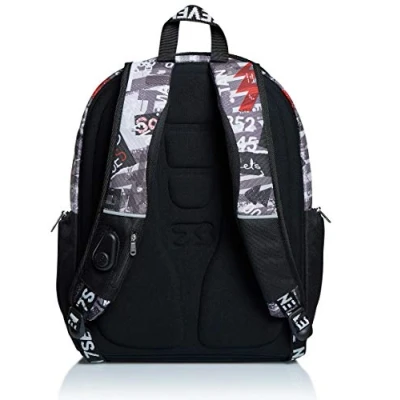 Abbildung von Seven Rucksack, Backpack für Schule, Uni &amp; Freizeit, Geräumige Schultasche Teenager, Mädchen, Jungen, Gepolsterter Schulranzen; mit Laptopfach Advanced URBAN ROCK, mehrfarbig