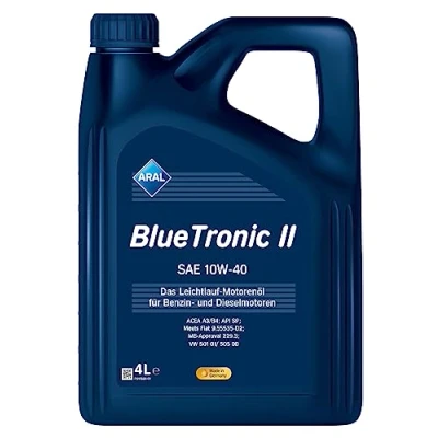 Abbildung von Aral Bluetronic Ii 10W 40 4l Motoröl 15F470 MERCEDES BENZ: C Klasse Limousine, E T modell, VOLKSWAGEN: Golf 5 Schrägheck