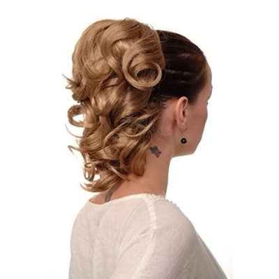 Abbildung von WIG ME UP JL 3023 22 Haarteil/Zopf gewellt halblang (35 cm) 1 Steckkamm + Gummizug Blond Dunkelblond
