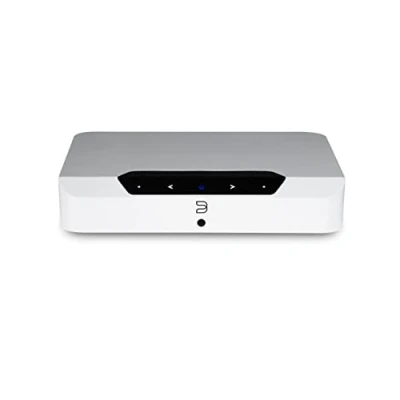 Abbildung von Bluesound Powernode Edge Kompakter Kabelloser Hochauflösender Multiroom Musik Streamer Weiß