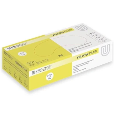 Abbildung von Yellow Pearl Nitril Gr. L 100 Handschuhe