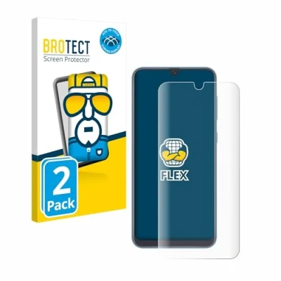Abbildung von BROTECT 2 Stück Full Cover Schutzfolie für Samsung Galaxy A40 Screen Displayschutz Folie [3D Curved, Anti Fingerprint, Kristall Klar]