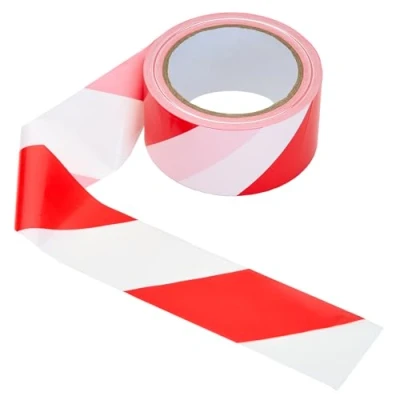 Abbildung von La cordeline Signalband Polyethylen mit niedriger Dichte (LDPE), 50 mm x 100 m, Markierungsband, Rot und Weiß