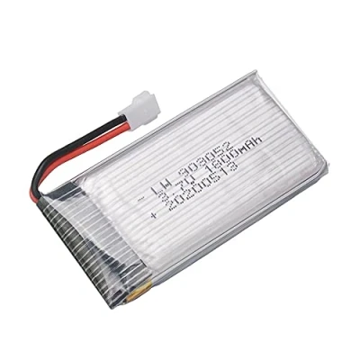 Abbildung von YUNIQUE GREEN CLEAN POWER Wiederaufladbare LiPo Batterie 3.7V 1800mAh für Drohnen Kompatibel mit KY601S SYMA X5 Serie M18 Lange Laufzeit Quadrocopter, Silber