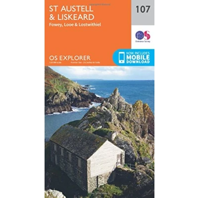 Abbildung von St.Austell, Liskeard, Fowey, Looe and Lostwithiel (OS Explorer Map, Band 107)