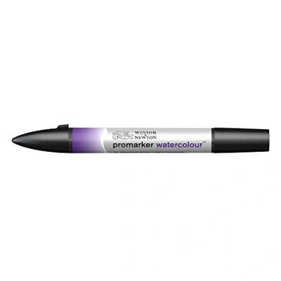 Abbildung von Winsor &amp; Newton 0201231 Aquarellmarker 2 Spitzen, Pinsel und feiner Spitze, lichtecht, hochpigmentierte Aquarellfarben für Kalligrafie, Zeichnungen Dioxazinviolett