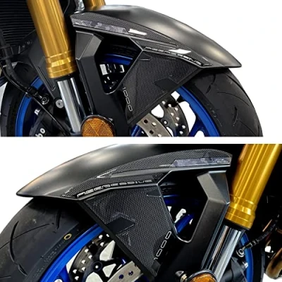 Abbildung von Resin Bike Aufkleber für Motorrad Kompatibel mit Suzuki GSX S 1000 2021 2022 Blau Miami. Kotflügelschutz vor Stößen und Kratzern. 3D Harzklebstoff Stickers Made in Italy