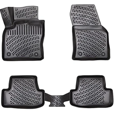 Abbildung von Elmasline Design 3D Gummimatten Set für BMW X6 (E71) 2007 2014 Extra hoher 5cm Rand