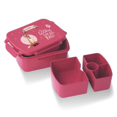 Abbildung von AWAVE® Lunchbox Die Schule der Magischen Tiere Snackbox, aus rPET, beerenrot, (1 tlg)