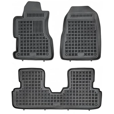 Abbildung von REZAW PLAST 200905 Fußmattensatz Gummi vorne und hinten schwarz HONDA: Civic 7 Hatchback, Coupe, Limousine