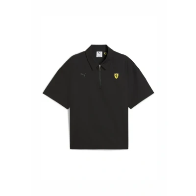 Abbildung von Puma Scuderia Ferrari Premium Poloshirt Herren Mit Plain Black Größe: S