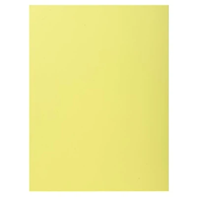 Abbildung von Exacompta 348005E 100er Pack Aktemappen SUPER DIN A4 mit einer Klappe Pastellfarbe gelb