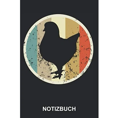Abbildung von Notizbuch: King Tauben Brieftauben Taubensport Geflügel Niedliche Tiere Retro Vintage Grunge Style Notizbuch, Tagebuch, Notizheft, Schreibheft ca. A5 mit Linien 120 Seiten liniert Softcover