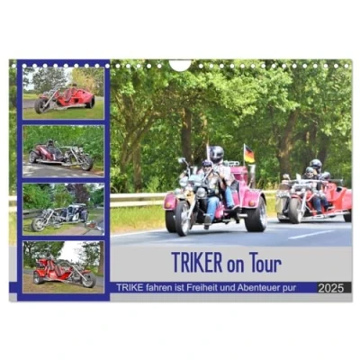 Abbildung von TRIKER on Tour (Wandkalender 2025 DIN A4 quer), CALVENDO Monatskalender