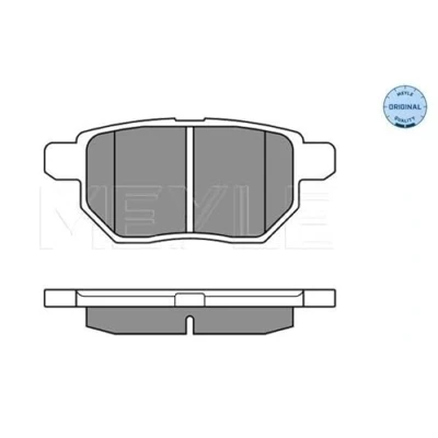 Abbildung von MEYLE 025 246 1015/W Bremsbelagsatz ORIGINAL Quality Hinterachse mit akustischer Verschleißwarnung Anti Quietsch Blech TOYOTA: Auris Schrägheck