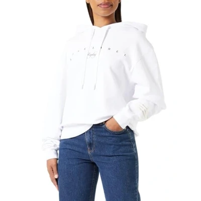 Abbildung von Replay Damen Hoodie aus Baumwolle, White 001 (Weiß), S