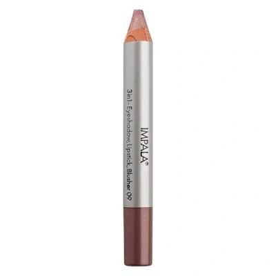 Abbildung von Impala 3 in 1 Jumbo Stift Lidschatten, Lippenstift und Rouge Geschmeidige Textur Lange Lebensdauer Intensive Farben Farbe 09 Metallisch Braun