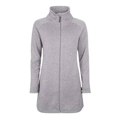 Abbildung von ELKLINE Damen Fleecemantel Bestcondition Strickfleece halblang leicht tailliert, Farbe:greymelange, Größe:42