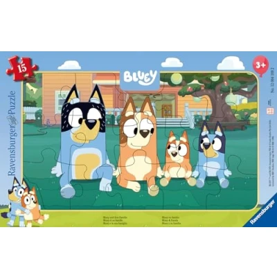 Abbildung von Ravensburger Bluey And Her Family Rahmenpuzzle 15 Teile