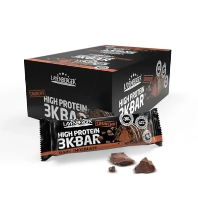 Abbildung von 3K PROTEIN BAR CRUNCHY Dark Chocolate 15x45g