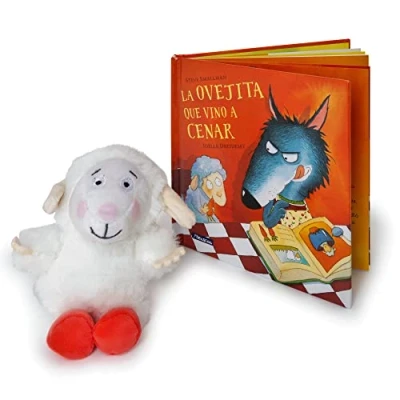 Abbildung von Peluche y cuento de La ovejita que vino a cenar (La cenar. Libro juguete) (Pequeñas manitas)