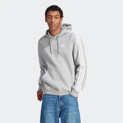 Abbildung von adidas Originals 3STRIPES Kapuzenpullover, Herren, Größe: XXL, Medium grey heather
