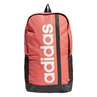 Abbildung von adidas Performance Linear BP Tagesrucksack, Größe: One Size 2, Preloved scarlet black white