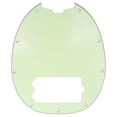 Abbildung von Musiclily 9 Löcher Pickguard Schlagbrett für 4 saiter Musicman Stingray Bass,3 lagig Mint