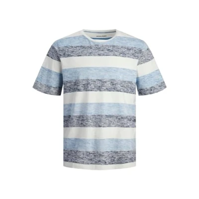 Abbildung von Jack &amp; Jones Tshirt print, Herren, Größe: Small, Hellblau marine