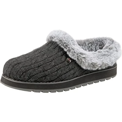 Abbildung von Skechers Damen Keepsakes Ice Angel Low Top Slipper, Charcoal, 35 EU