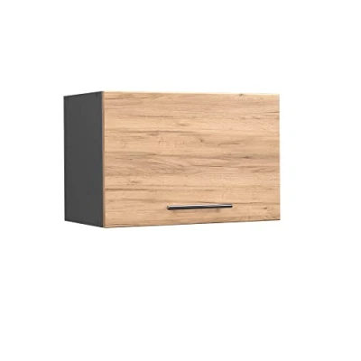Abbildung von Vicco Hängeschrank Fame Line, Goldkraft Eiche/Anthrazit, 60 cm Flach