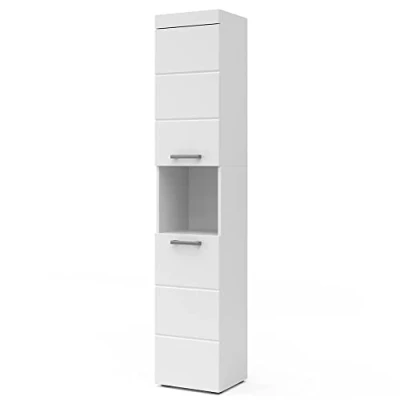 Abbildung von Vicco Hochschrank Luna, Weiß, 37 x 190 cm