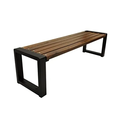 Abbildung von Primario Grande Gartenbank, Parkbank Gartenmöbel, Outdoor Bank mit 350kg Tragfähigkeit Sitzbank Holz Wetterfeste (Grande BO, Braun, 150cm Sitzlänge, CE)