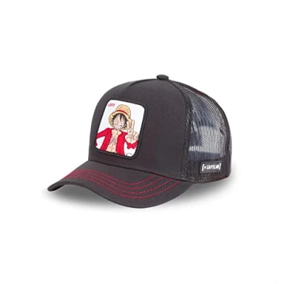Abbildung von Tracker Kappe Herren One Piece, Cap Herren, Ruffy, Langlebig, Schwarz, Einheitsgröße